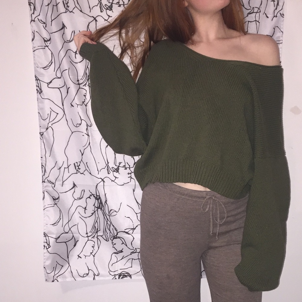 Free people off the shoulder sweater